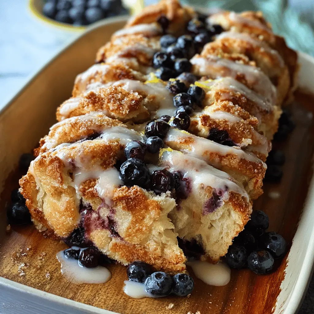 Blueberry Lemon Pull-Apart Bread: The Best Homemade Delight