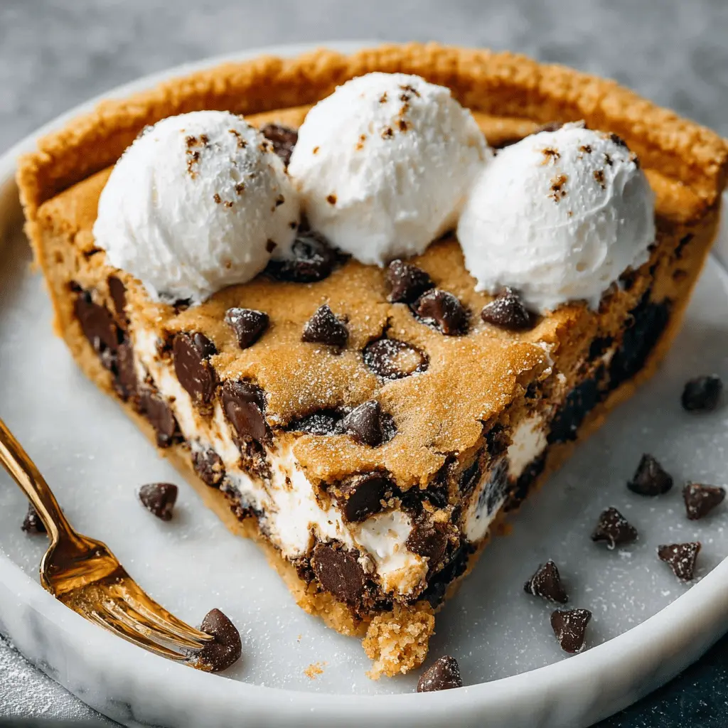 Chocolate Chip Cookie Peanut Butter Pie