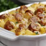 Cheesy Ranch Potatoes and Smoked Sausage