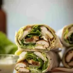 Chicken Caesar Wraps with Crunch