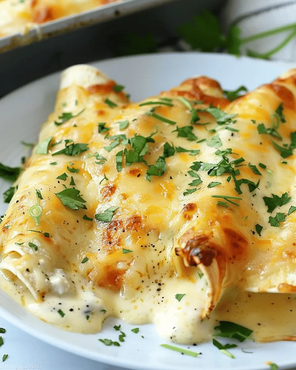 Chicken Enchiladas with Sour Cream White Sauce: Easy Comfort Dish