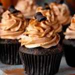 Chocolate Pumpkin Cupcakes - In Bloom Bakery