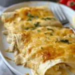Easy Creamy White Chicken Enchiladas Recipe