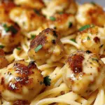 Garlic Butter Chicken Bites with Creamy Parmesan Pasta