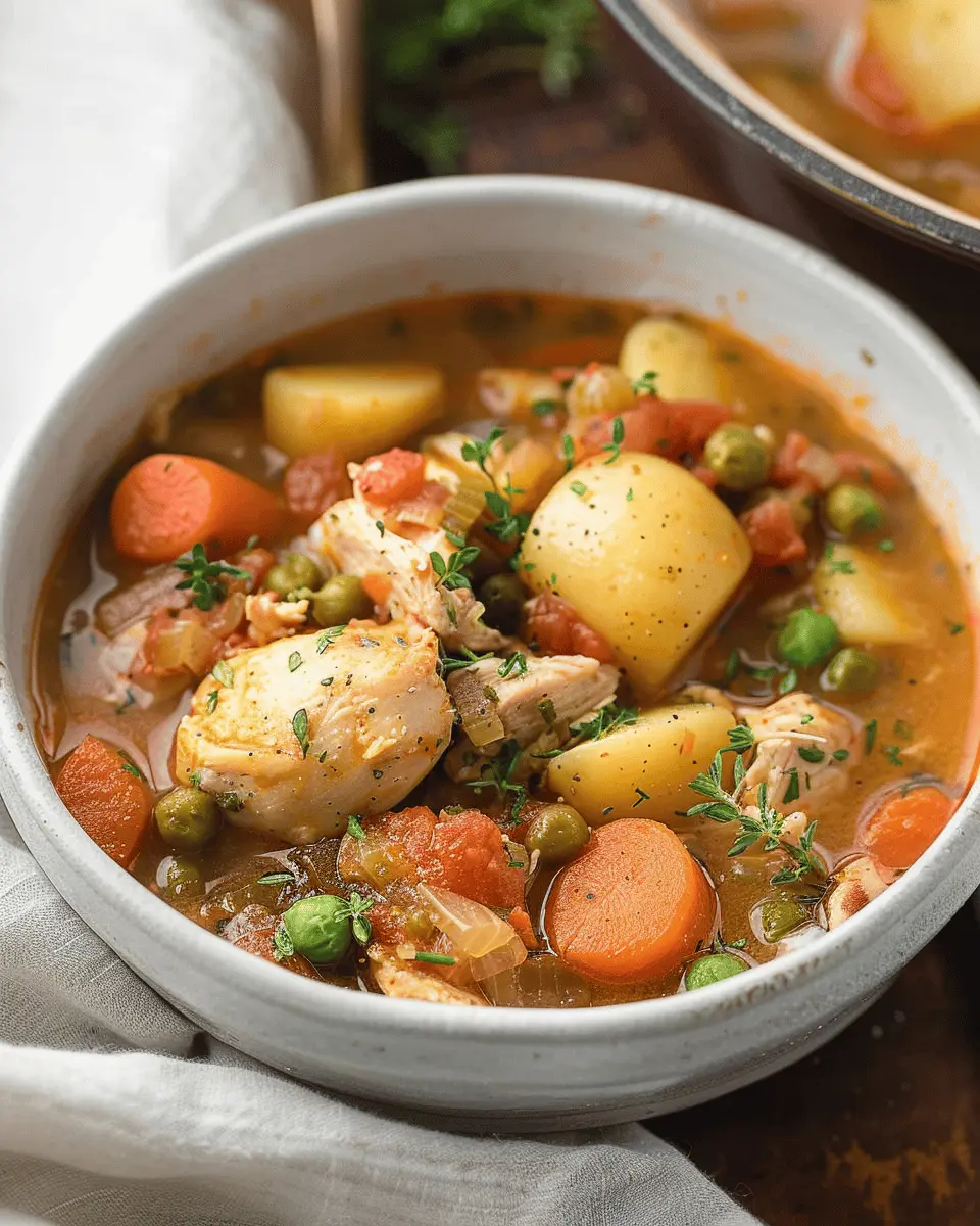 Hearty Chicken and Vegetable Stew: A Comforting Family Favorite
