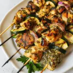 Herb Chicken & Zucchini Skewers
