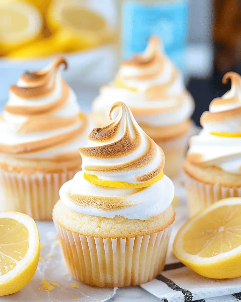 Lemon Meringue Cupcakes: Easy Treats with Zesty Lemon Curd Filling