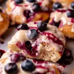 Mini Blueberry Cake Donuts with Blueberry Glaze
