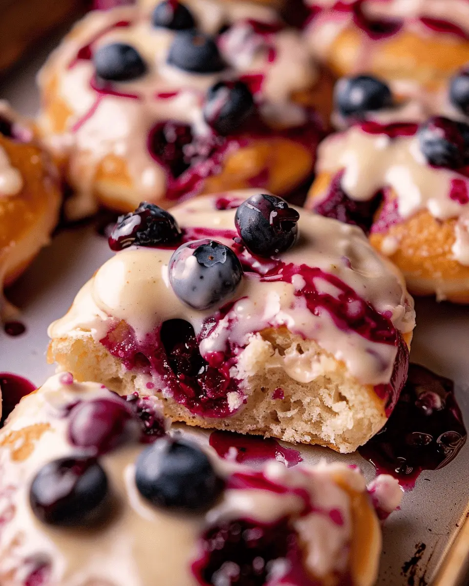Mini Blueberry Cake Donuts with Blueberry Glaze: A Joyful Treat