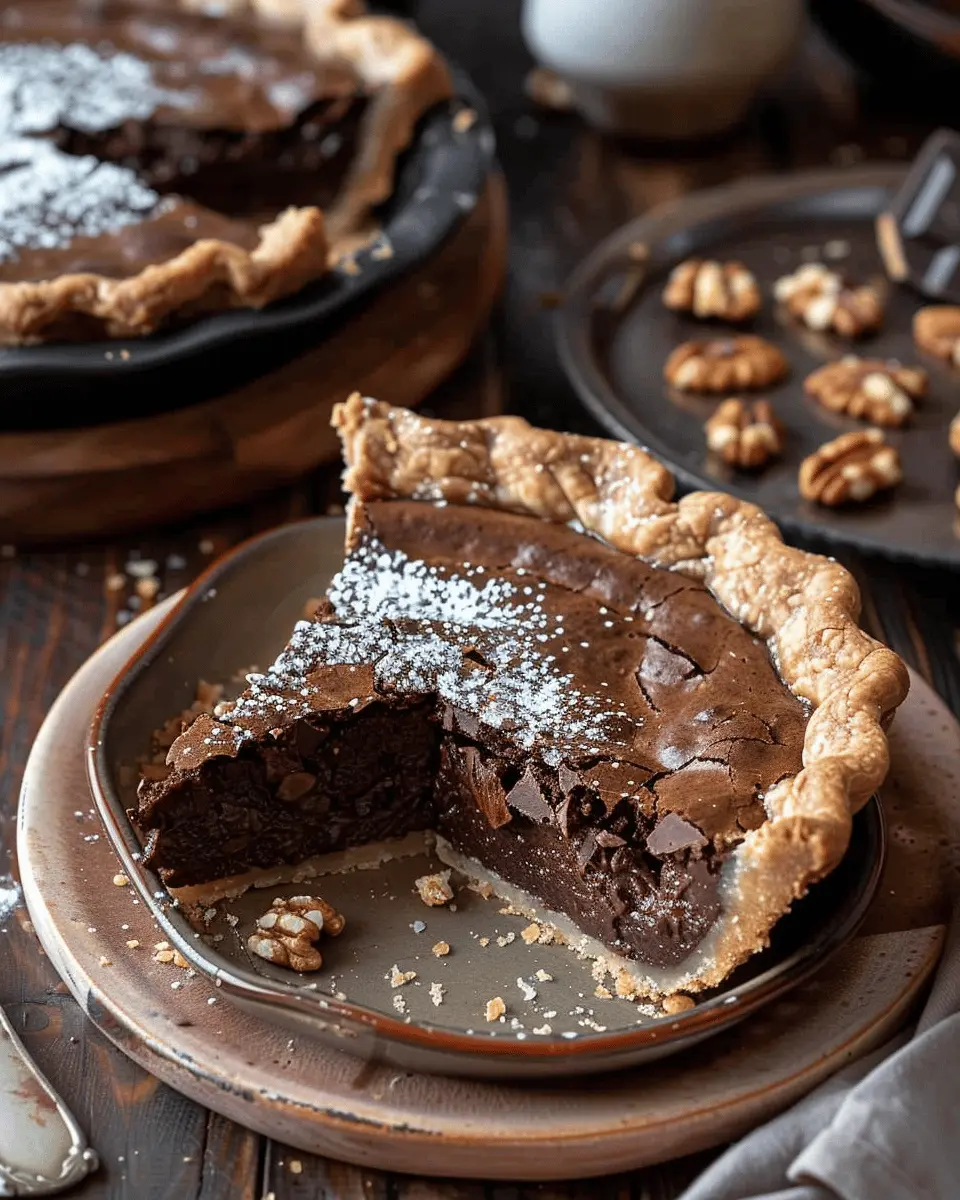 Molten Chocolate Crackle Pie: Indulgent Comfort in Every Slice