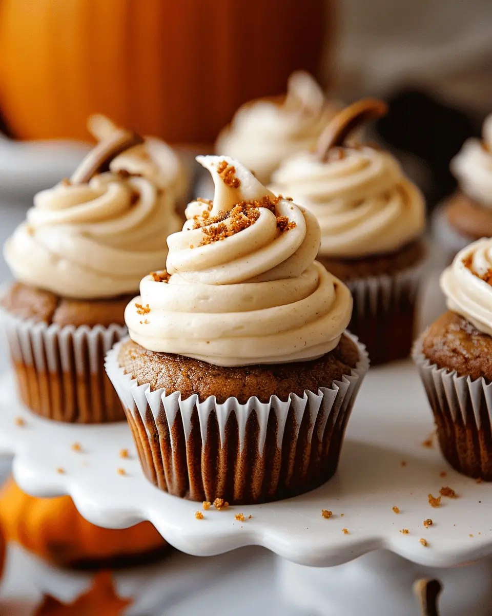 Pumpkin Cupcakes with Brown Butter Cream Cheese Frosting Bliss