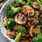 Sautéed Mushrooms with Broccoli