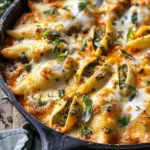 Spicy Pumpkin and Pesto Cheese Stuffed Shells