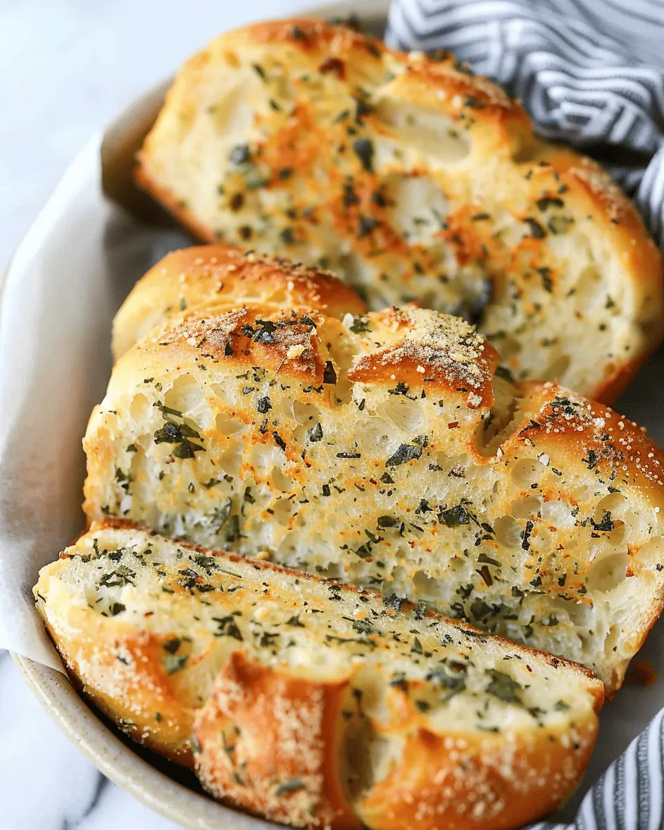 Garlic Parmesan Herb Bread: The Best Easy Recipe for Beginners