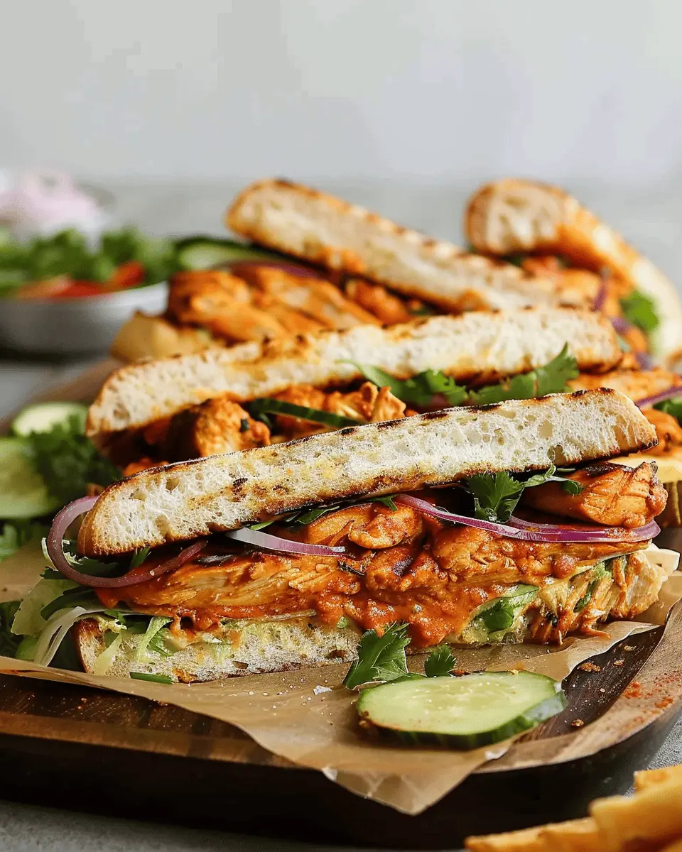 Chicken Tikka Sandwiches: Easy Recipe for a Flavorful Lunch