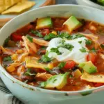 Easy Crockpot Chicken Tortilla Soup