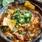 Crockpot Spicy Chicken Tortilla Soup