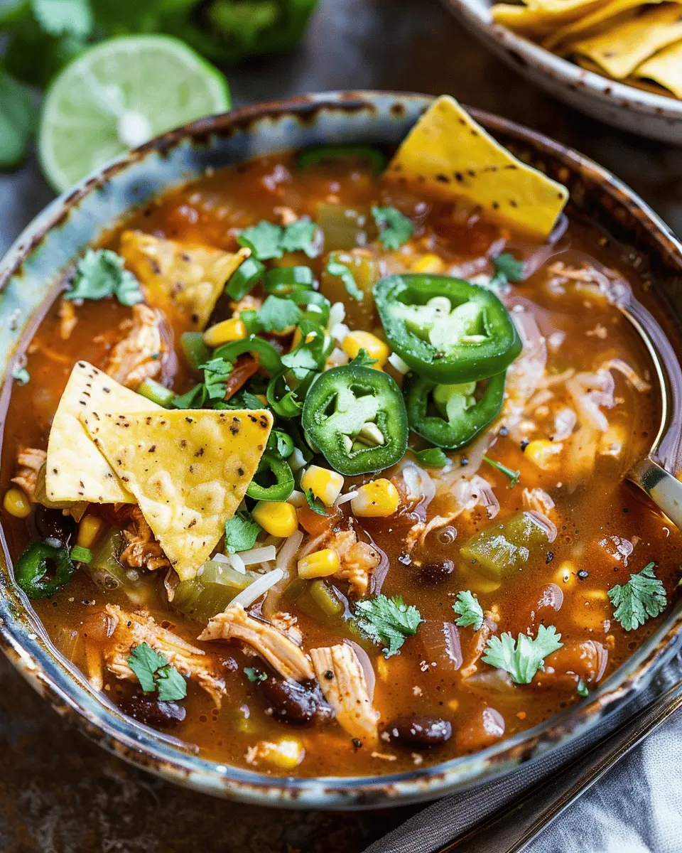 Crockpot Spicy Chicken Tortilla Soup: The Best Comfort Recipe