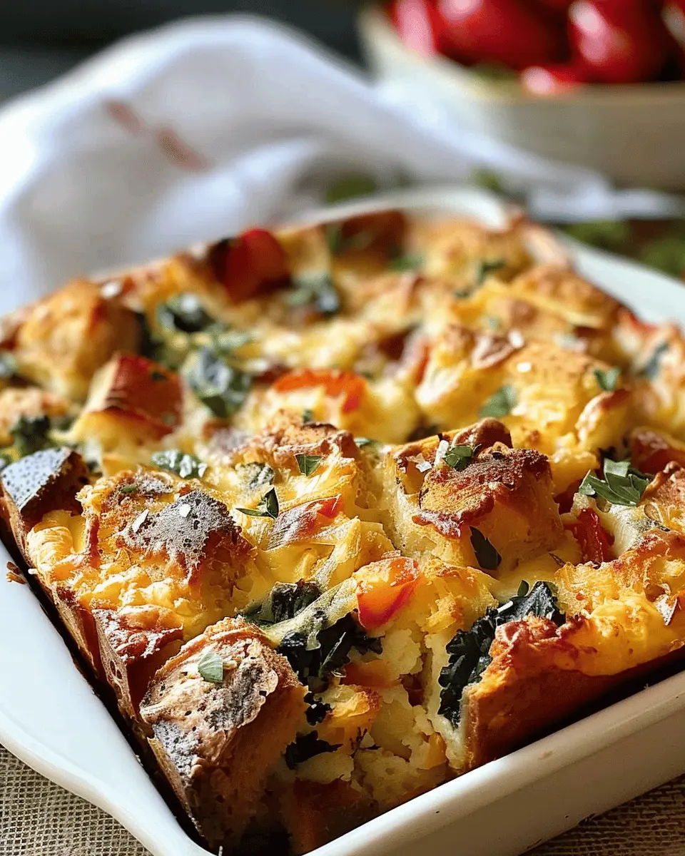 Christmas Breakfast Strata: A Delicious Twist with Turkey Bacon and Chicken Ham