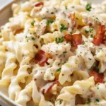 Easy Creamy Chicken Bacon Ranch Pasta