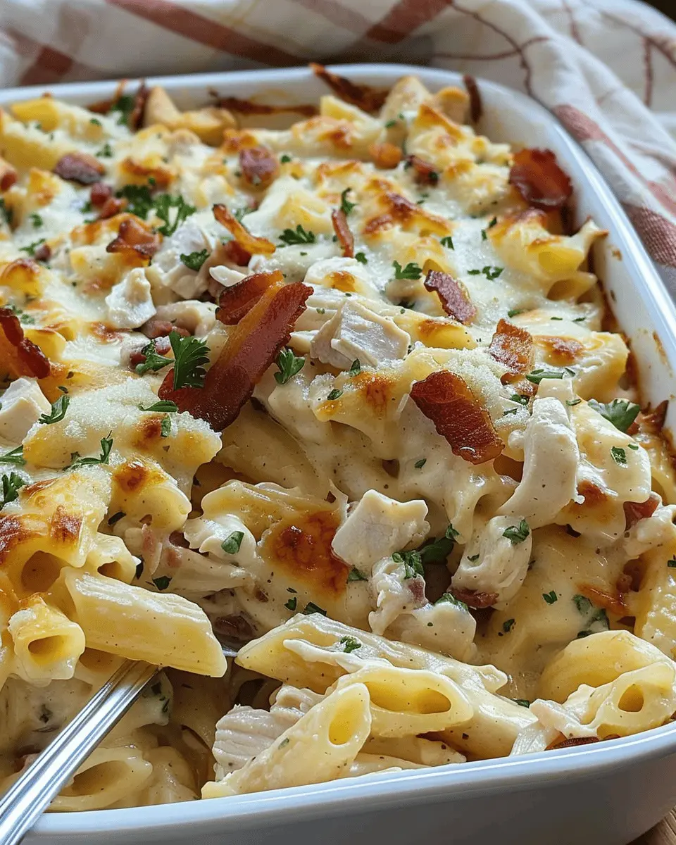 Creamy Chicken Turkey Bacon Ranch Pasta Bake: An Indulgent Comfort Dish