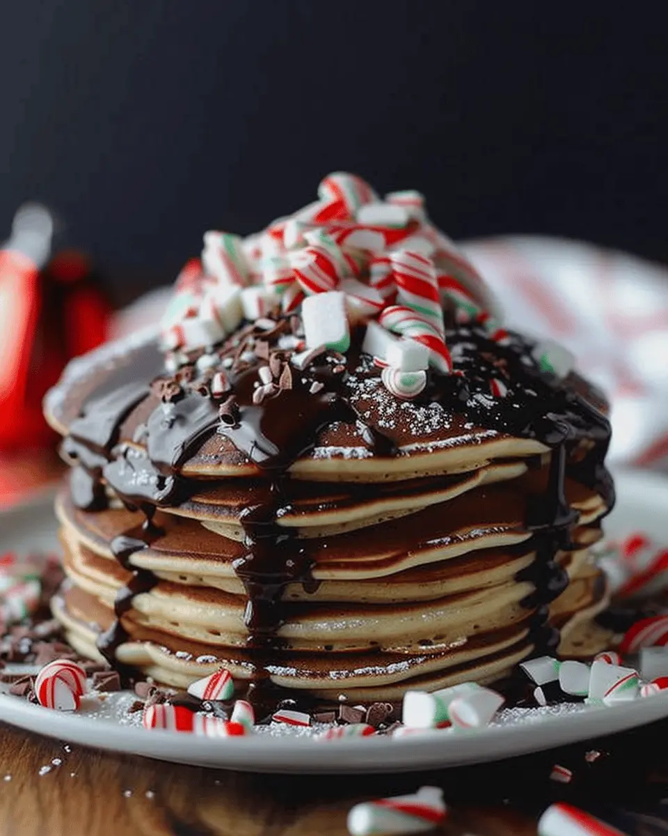 Peppermint Hot Chocolate Pancakes: Indulgent Holiday Morning Treat