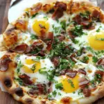 Bacon, Egg & Cheese Breakfast Pizzas