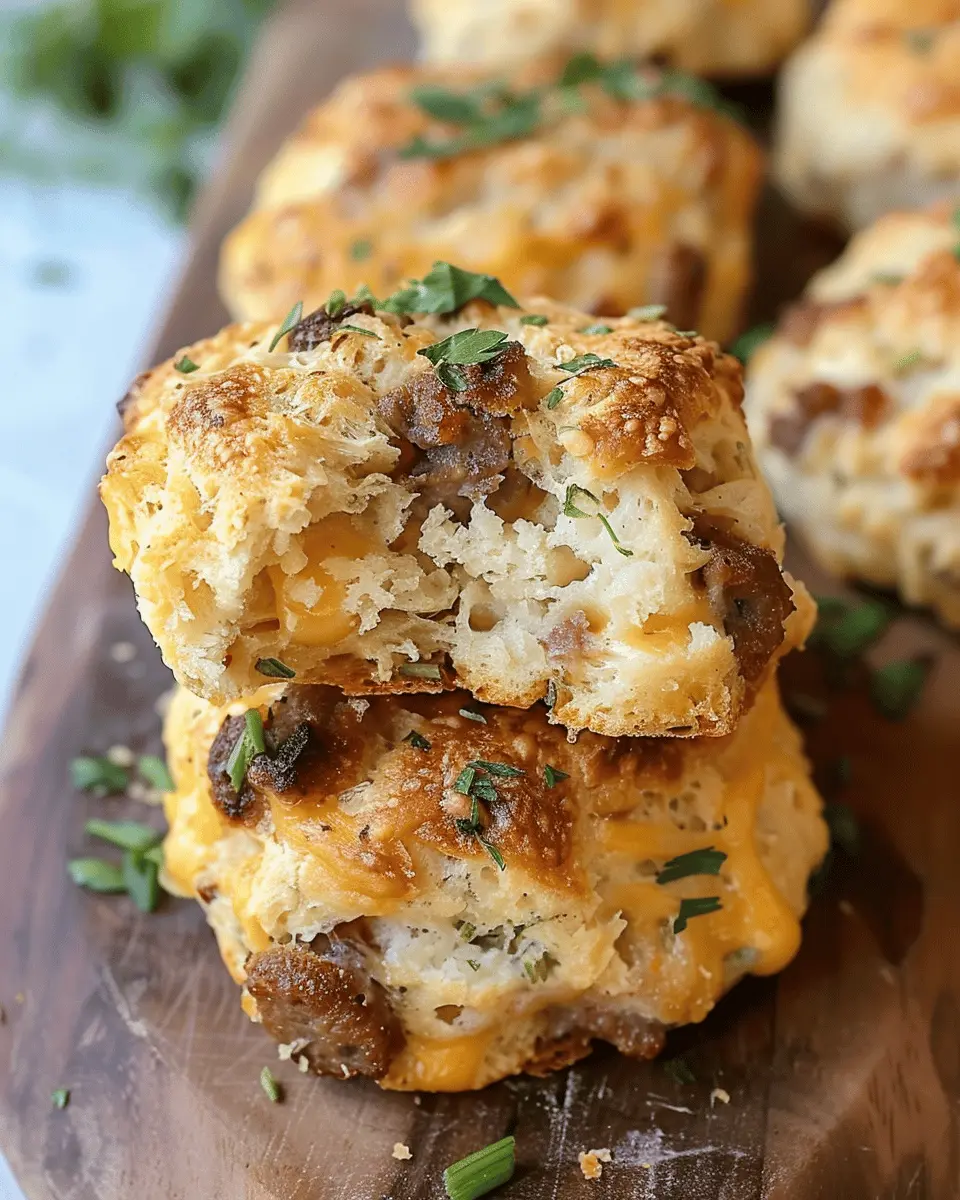 Sausage-Cheddar Biscuits: Easy, Savory Delights for Everyone