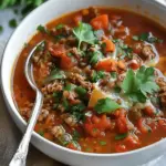High Protein Stuffed Pepper Soup