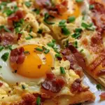 Breakfast Pizza with Scrambled Eggs & Bacon: A Must-Try Delight!