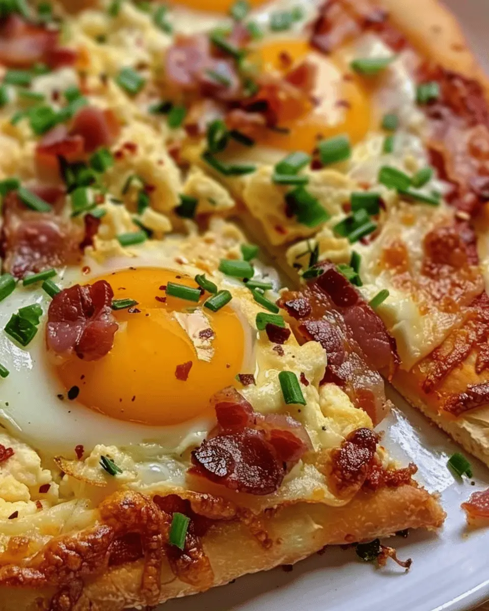 Breakfast Pizza with Scrambled Eggs: A Delicious Turkey Bacon Delight