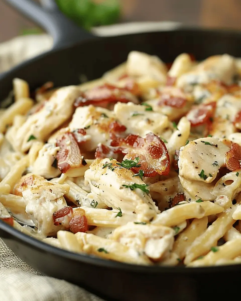 Cream Cheese Turkey Bacon Chicken Pasta Recipe for Indulgent Nights