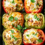 Turkey & Rice Stuffed Peppers