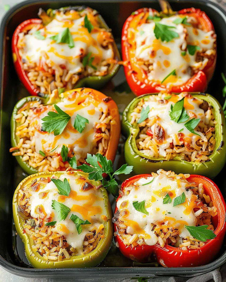 Turkey & Rice Stuffed Peppers: Easy Family Meal Delight