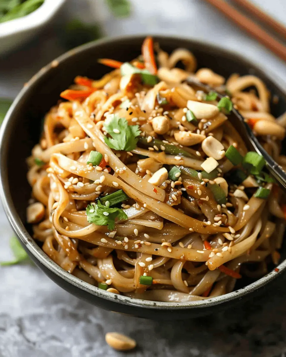Peanut Butter Stir-Fry Noodles: Easy Recipe for Flavor Lovers