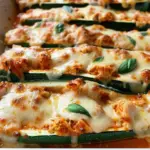 Keto Chicken Parmesan Zucchini Boats