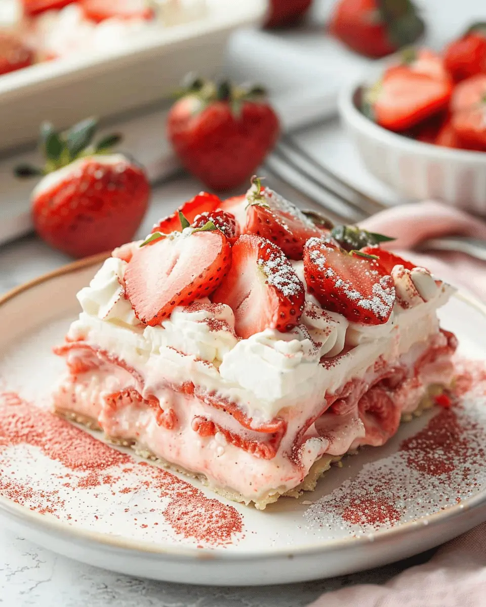 Strawberry Lasagna: The Best No-Bake Summer Dessert Indulgence