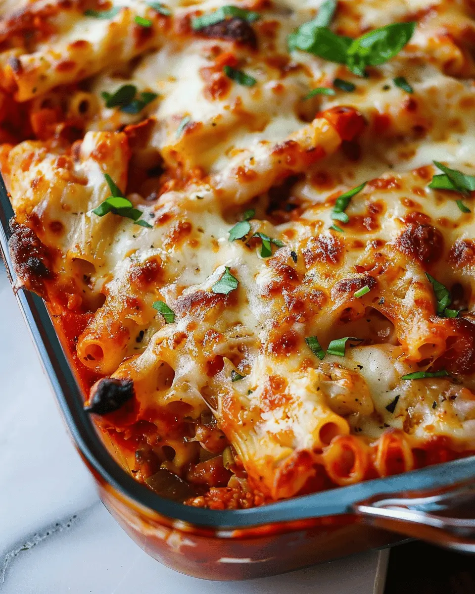Baked Ziti with Hidden Veggie Marinara: A Comforting Delight