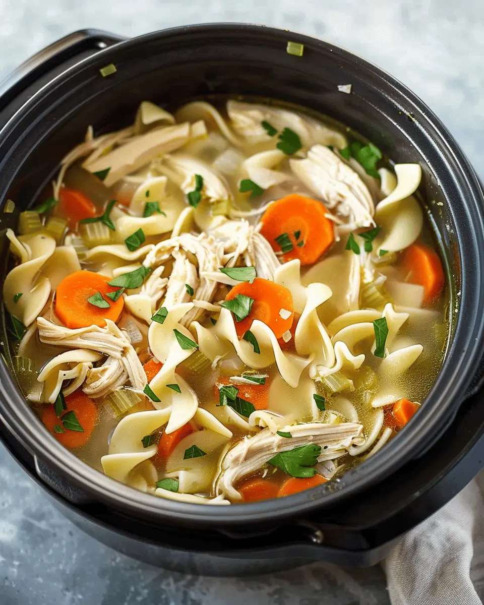 Slow Cooker Chicken Noodle Soup: Easy Comfort in Every Bowl