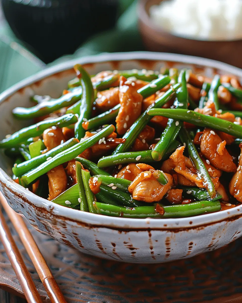Easy Chinese Chicken and Green Beans: A Quick and Delicious Recipe