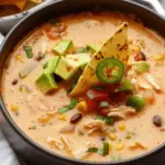 Crockpot Creamy Chicken Tortilla Soup