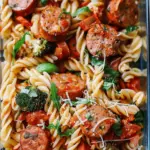 15-Minute Chicken Sausage Pasta Meal Prep