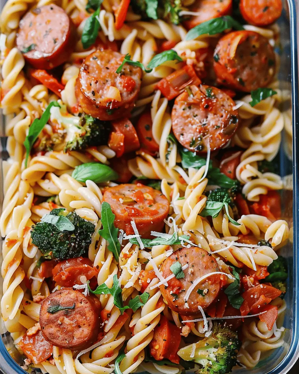 15-Minute Chicken Sausage Pasta Meal Prep for Easy Weeknight Dinners