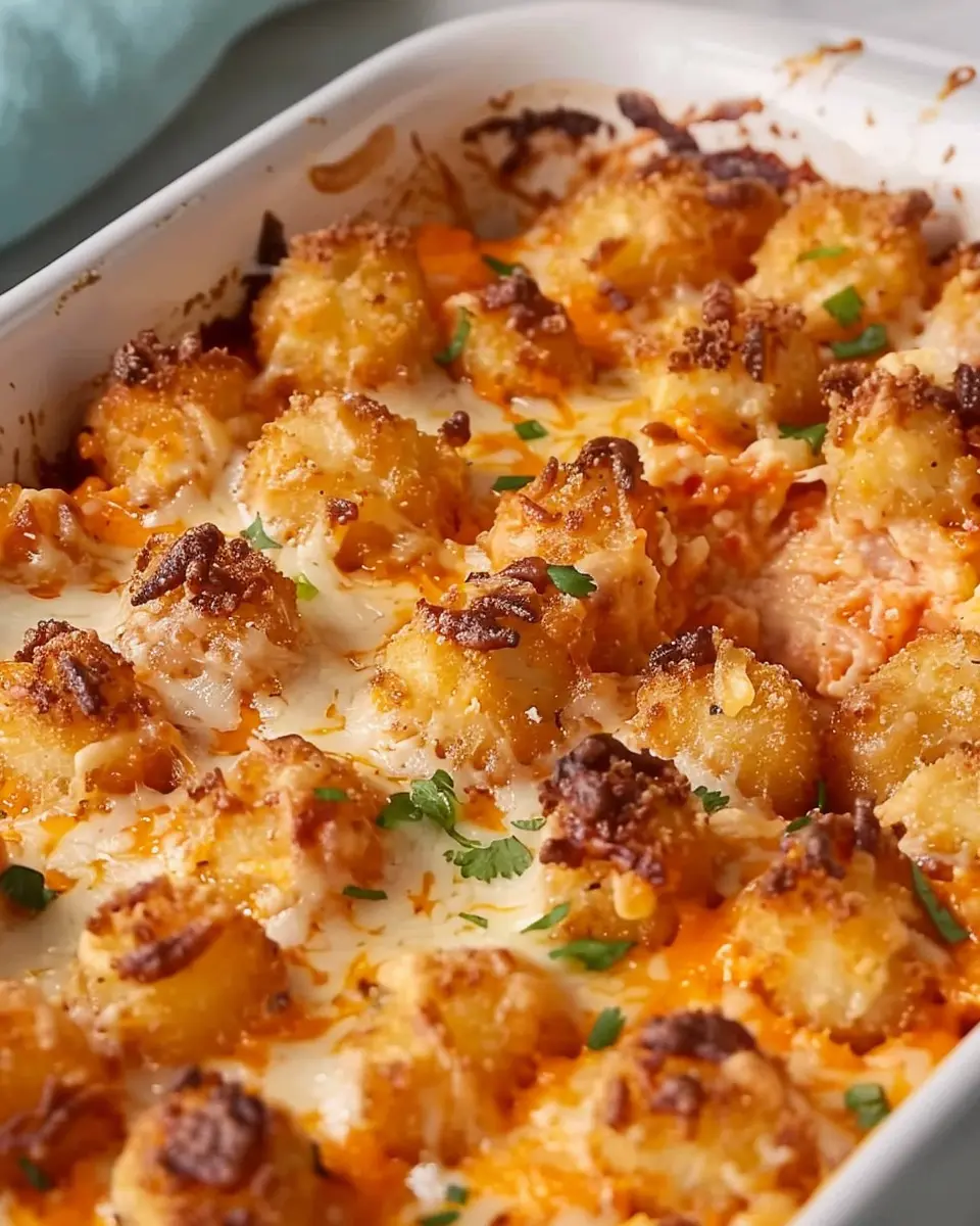 Simple and Delicious Tater Tot Casserole Recipe with Turkey Bacon