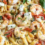 Baked Feta Pasta with Shrimp