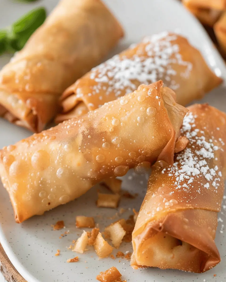 Apple Pie Spring Rolls: Easy Dessert with a Crispy Twist