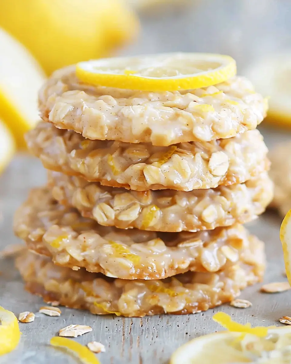 Easy Lemon Oatmeal Cookies: Indulgent No-Bake Delight
