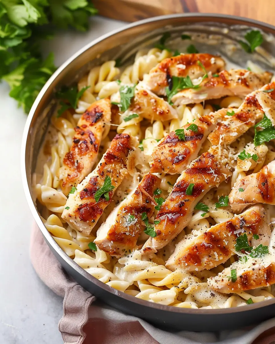 Easy Garlic Parmesan Chicken Pasta for a Quick Healthy Dinner