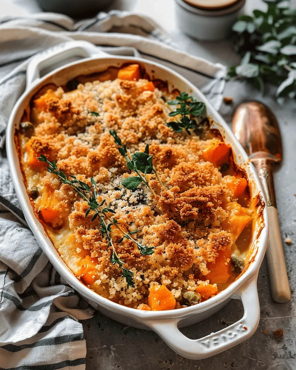 Butternut Squash Casserole: Comforting Turkey Bacon Delight