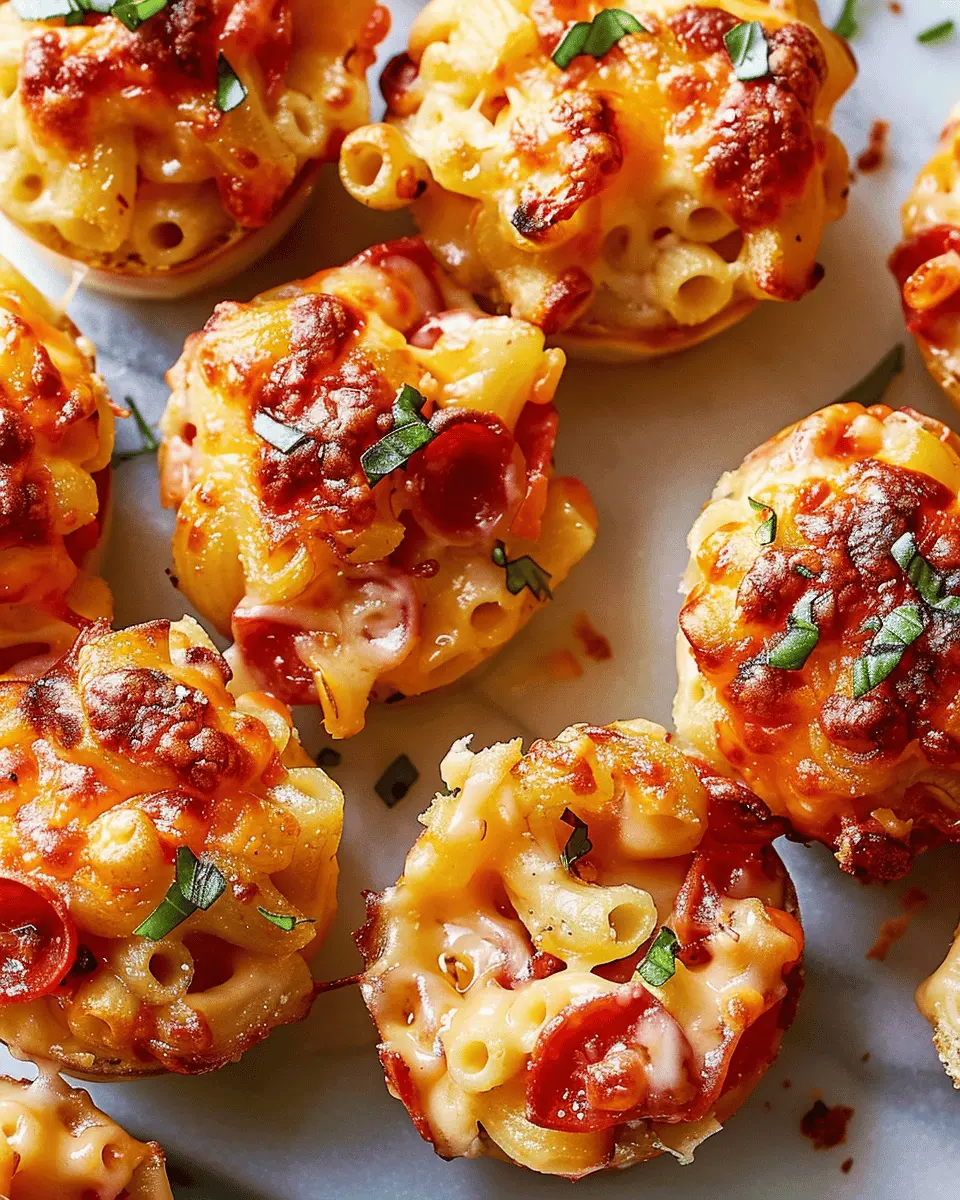 Mac & Cheese Pizza Bites: Easy, Indulgent Treat with Turkey Bacon
